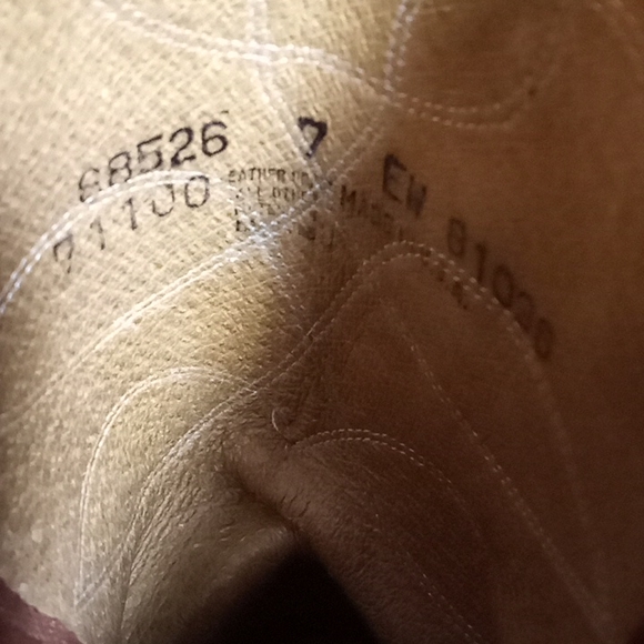 EUC Vibram Leather Western Boots Made In USA Size 7 - Picture 5 of 8